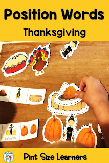 Your preschool and kindergarten students will be excited about learning position words with this Thanksgiving resource. They will be learning and having fun with these position word center activities, worksheets and interactive student readers.