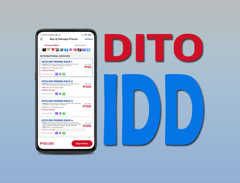 DITO IDD Promo