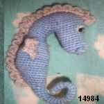 patron gratis caballito de mar amigurumi, free pattern amigurumi sea horse 