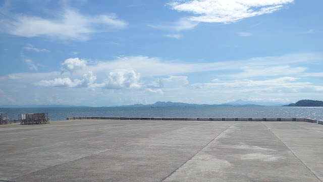 wharf of Motiong Samar with a view of Maqueda Bay