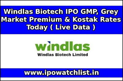 Windlas Biotech IPO GMP, Grey Market Premium