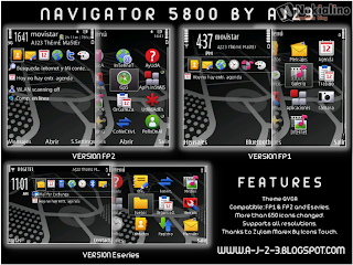 Theme Navigator 5800 By AJ23 Symbian 5th theme