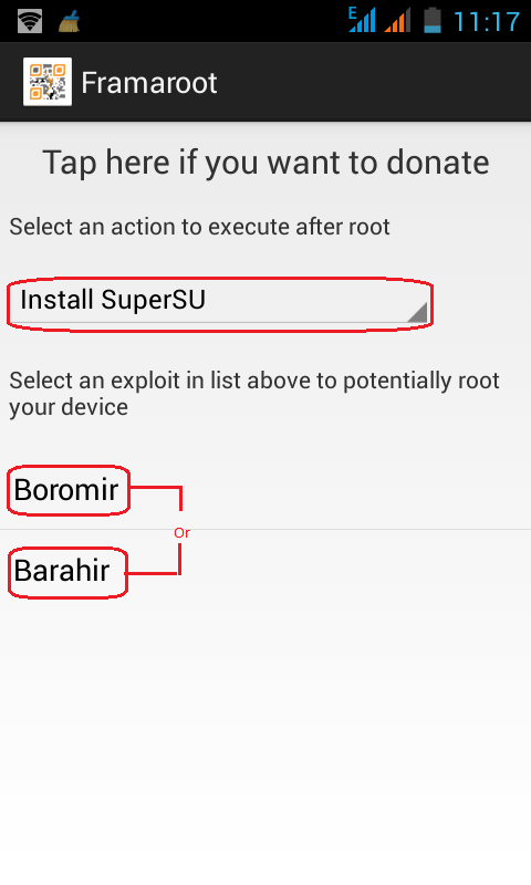 Root Android devices Using Framaroot