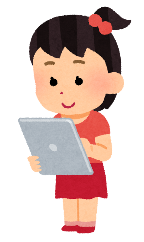 いろいろなタブレットを使う人のイラスト かわいいフリー素材集 いらすとや