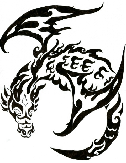 Gambar Tatto Naga