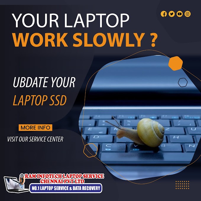 𝗜𝘀 𝗬𝗼𝘂𝗿 𝗟𝗮𝗽𝘁𝗼𝗽 𝗥𝘂𝗻𝗻𝗶𝗻𝗴 𝗦𝗹𝗼𝘄𝗹𝘆? 💫 Upgrade Your SSD with Raminfotech Laptop service Chennai Pvt Ltd! 💻⚡-228