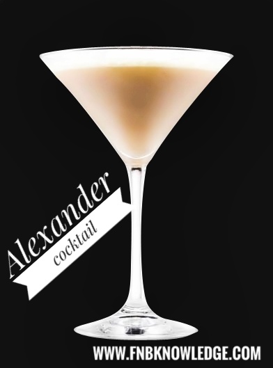 Alexander - cocktail (My bar)