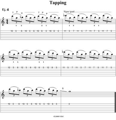 Clases de Guitarra: Tapping