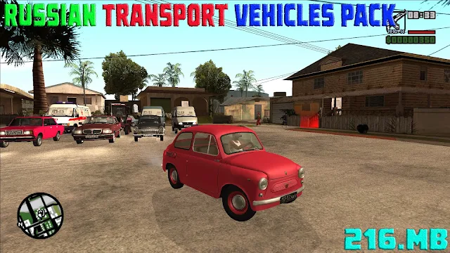 GTA San Andreas Russian Transport Vehicles Pack