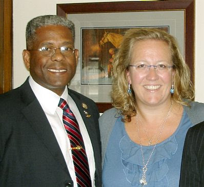 Col. Allen West and Elisabeth Sabaditsch-Wolff