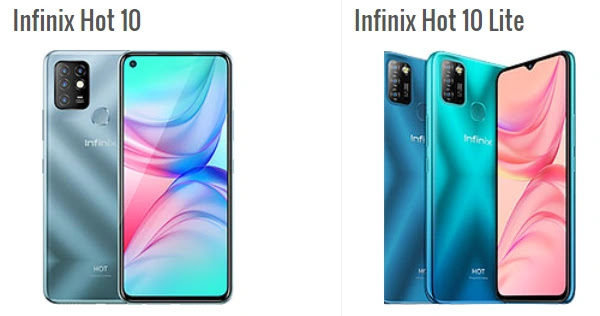 infinix Hot 10 Vs infinix Hote 10 Lite