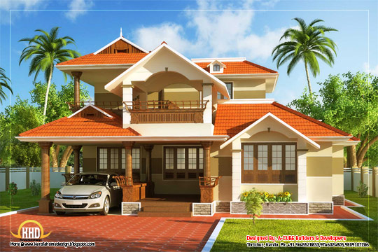 Kerala Style Traditional House - 186 Square meter (2000 Sq. Ft)- February 2012
