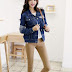 743137 ~ Flower Printed Women Denim Jacket (RM70)