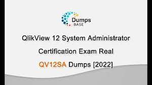 New QV12SA Dumps help you pass the QlikView 12 sysadmin exam [2022]