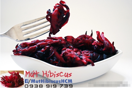 Mứt hibiscus (mứt hoa hồng ,atisô đỏ ,...) 100% từ thiên nhiên.