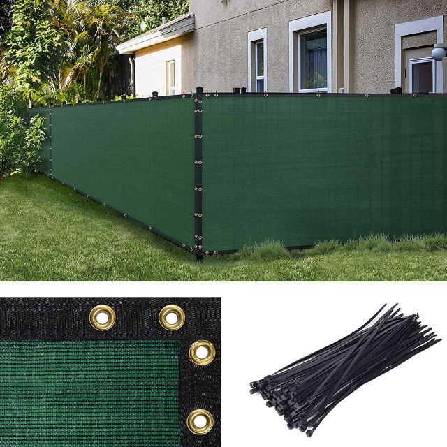 Green Fence Privacy Screen Windscreen,with Bindings & Grommets