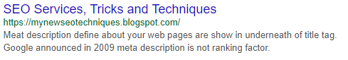 URL image after SERP's