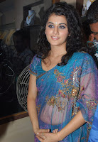 Tapsee, In, Blue, Designer, Saree