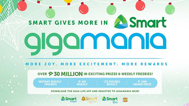 Smart Giga Mania 2020 Promo: weekly free data, call, text