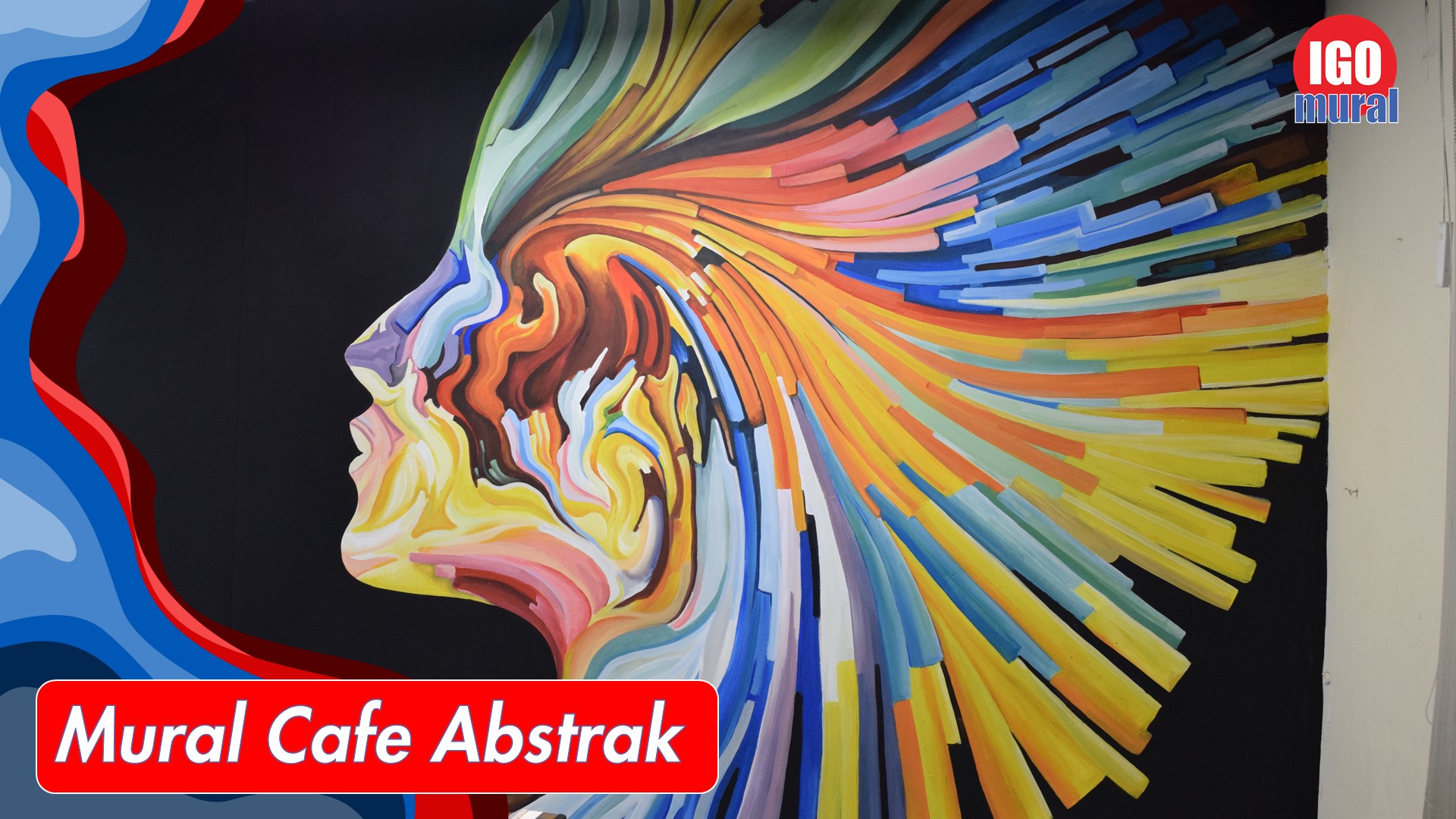 Mural Cafe Abstrak