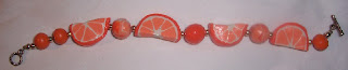 orange bracelet 2 polymer clay image picture photo