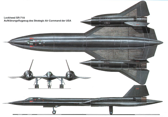 Lockheed SR-71 “Blackbird” kanatlar üzerinde ve altında ısı transferi yüzeyini arttırmak sebebiyle radyatör yüzeyleri oluşturulmuş.
