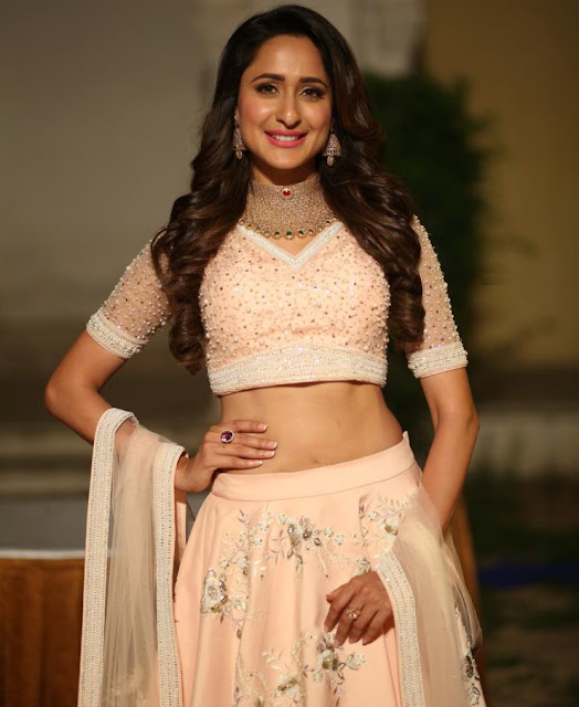 Pragya Jaiswal spicy navel pics in lehenga