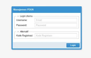 Login Pendataan Calon Peserta UN 2018 Melalui Manajemen PDUN