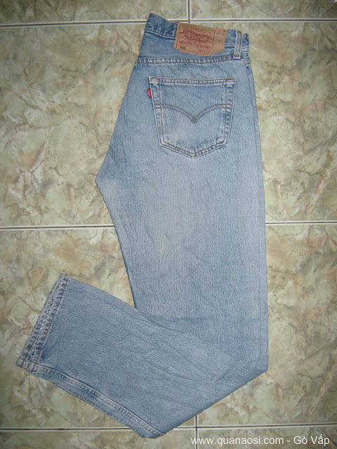 Levis 501 Denim Jeans màu xanh cổ điển 300k