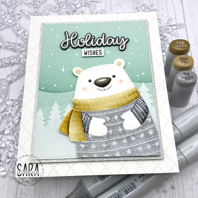 Sunny Studio Stamps: Holiday Hugs Holiday Card by Sara Zoppi