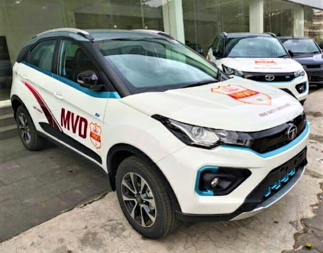 Tata Nexon Electric (EV)s will be used by 65 squads of the Safe Kerala Project,Motor Vehicle Department (MVD)