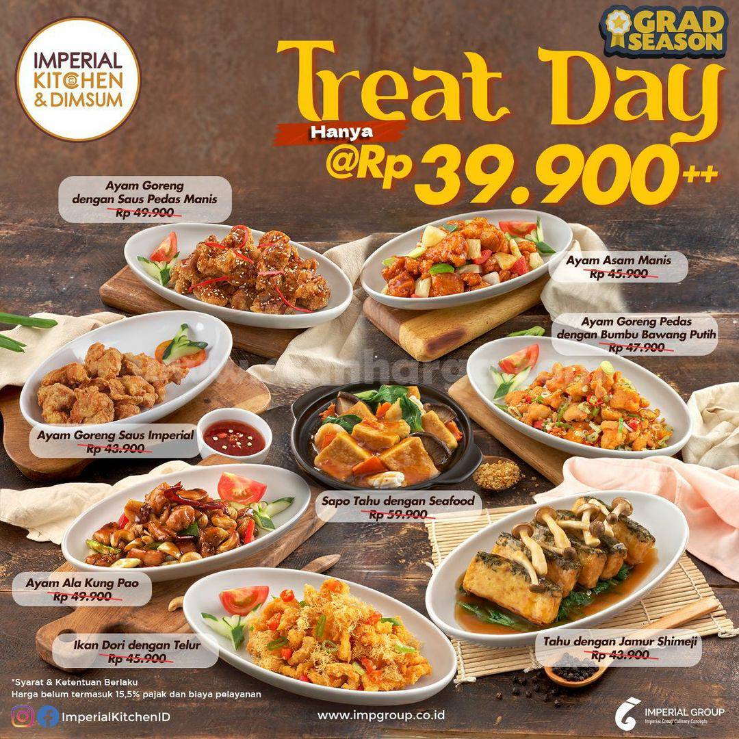 Imperial Kitchen & Dimsum Promo Treat Day – hanya Rp 39.900++