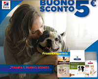 Logo Buono sconto da 5€ Hill's Pet : stampalo subito!