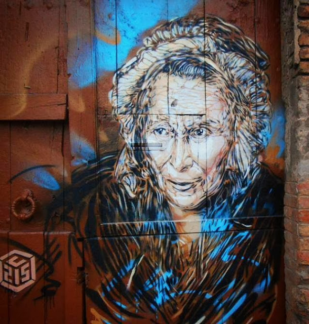 Parisian Stencil Artist C215 returns to Barcelona with a new series of Street Art Pieces. 5