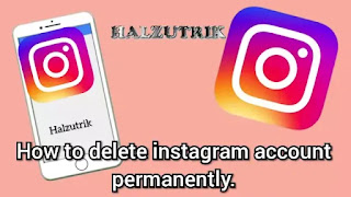 How to delete instagram account permanently.