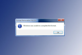 Cara Mengatasi Error Windows Was Unable to Complete The Format
