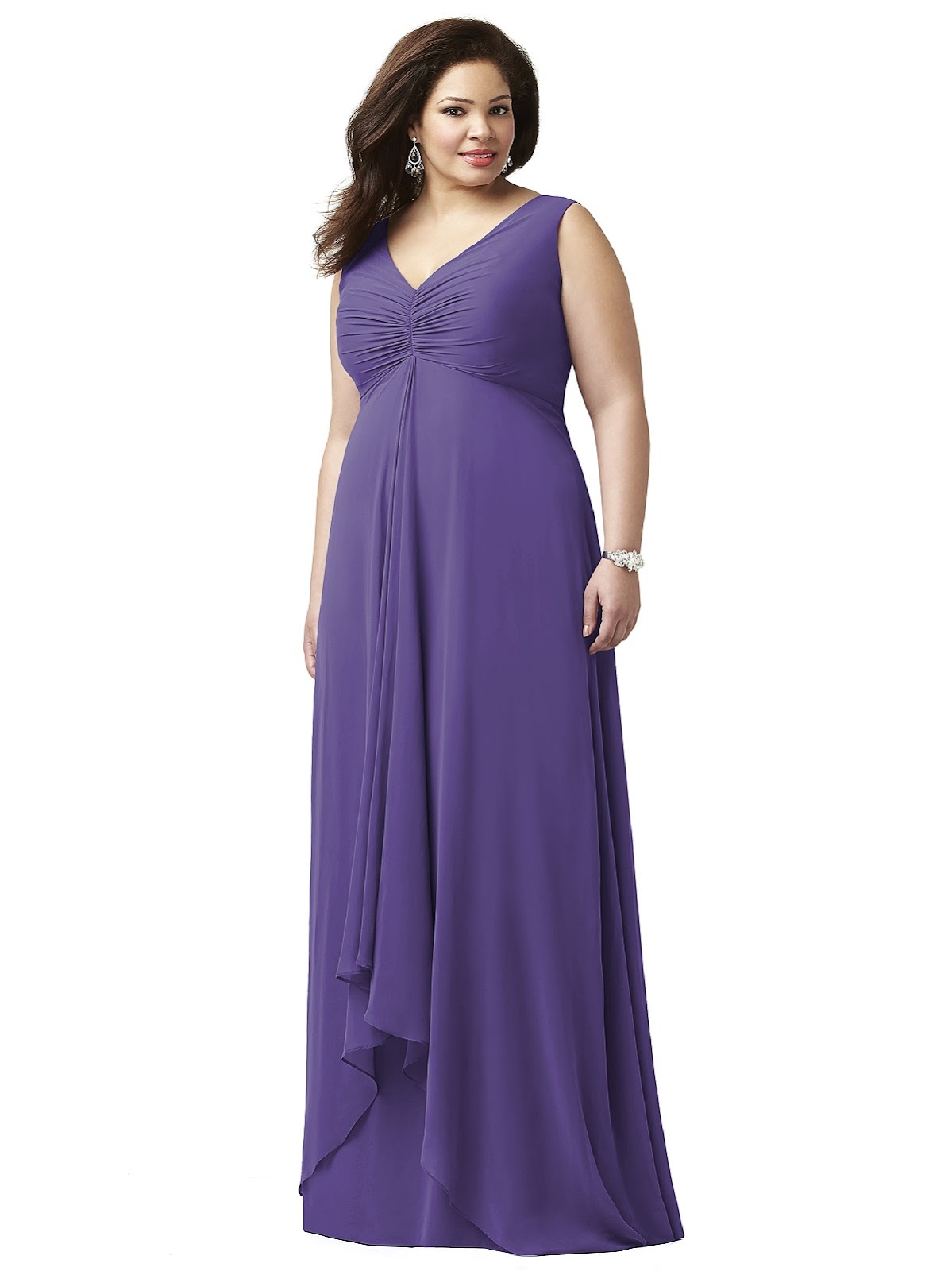 Plus size purple bridesmaid dresses