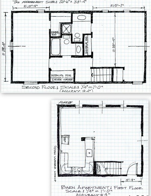 2 Bedroom Barn Apartment Plans