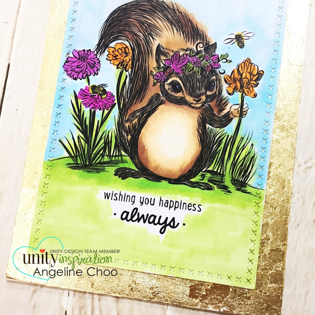 ScrappyScrappy: [NEW VIDEO] February Unity Stamp Blog Hop #scrappyscrappy #unitystampco #card #cardmaking #papercraft #craft #crafting #stamp #stamping #quicktipvideo #youtube #foiling #foilborder #tonicstudios #nuvogildingflakes #cuteanimal #copicmarkers #squirrel #happybirthday #birthdaycard