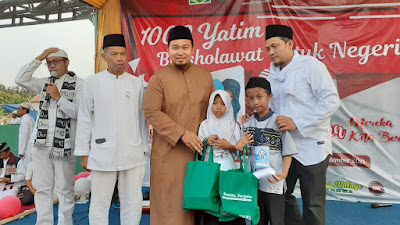 Samawa Village Sepatan Gelar 1000 Yatim Bersholawat untuk Negeri