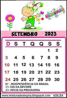 Calendário de 2023 ilustrado