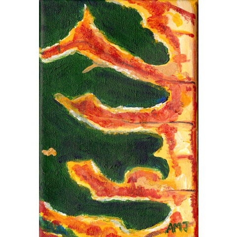 Croton leaf 3- Original painting