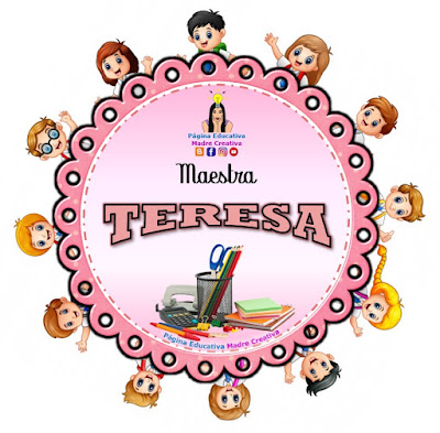 Maestra Teresa - Cartelito escolar
