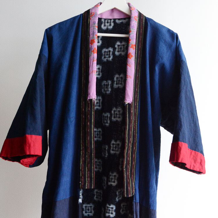 indigo kimono robe