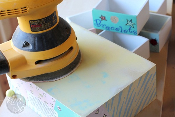 Sanding MDF jewlery box