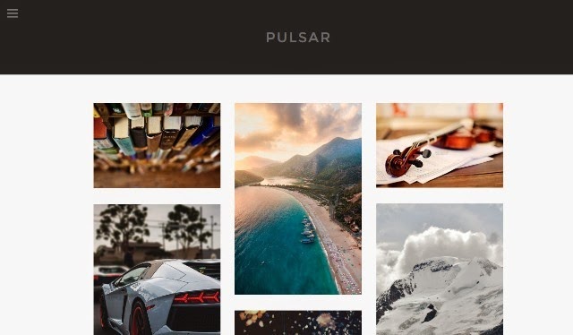 Pulsar - Free Minimal Tumblr Theme