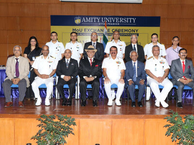 Indian Navy signed an MoU with Amity University for Academic Cooperation