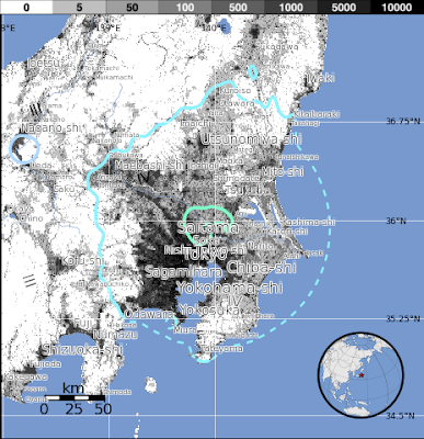 Epicentro sismo 5,6 grados en Japón, 10 de Noviembre 2013