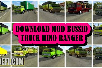 13+ MOD BUSSID Truck Hino Ranger (Dump, Box, Trailer) Terbaru
