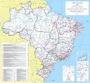 Mapa do Brasil. Conforme informações do DENIT (mapa do brasil)